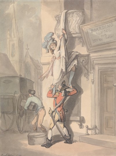 The Elopement by Thomas Rowlandson